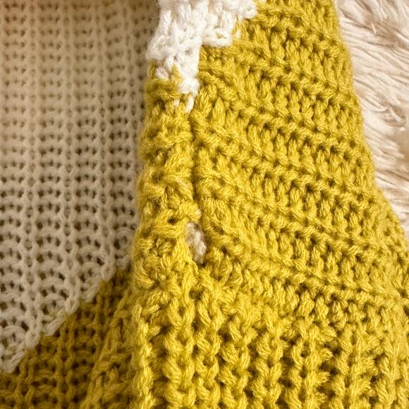 SINCERELY JULES COLORBLOCK CROPPED KNIT SWEATER NWT SZ L - Picture 10 of 10